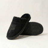 Clog Studios Men's Cowboy Slippers Leather Brown