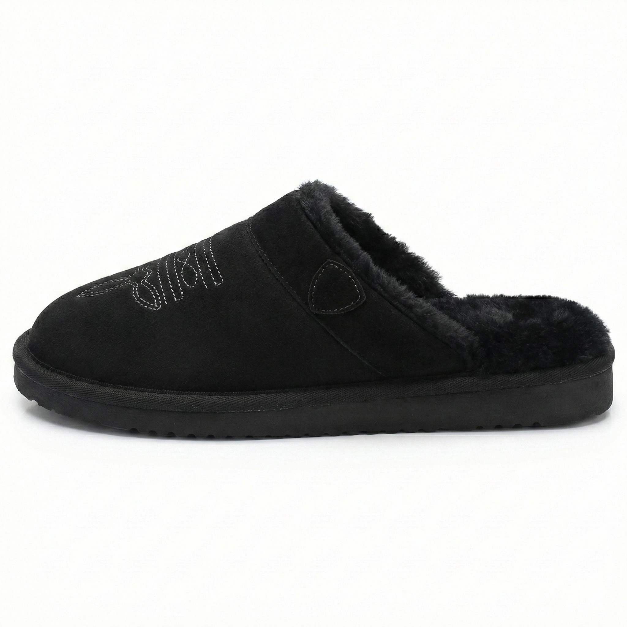 Clog Studios Men's Cowboy Slippers Leather Brown