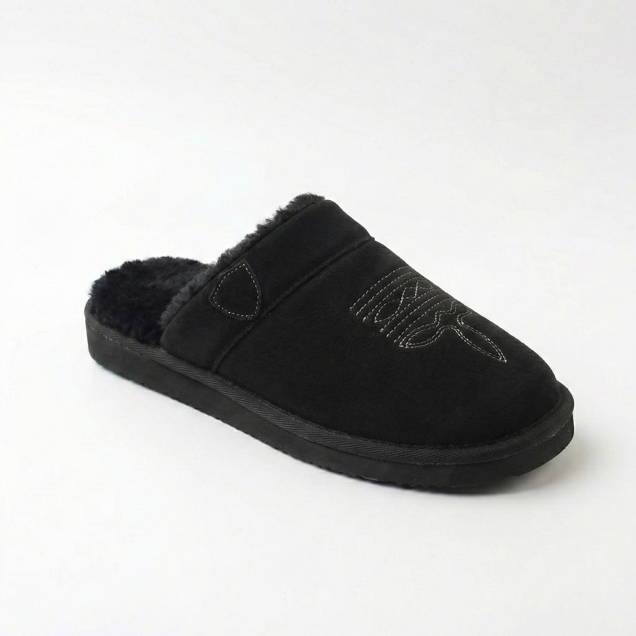 Clog Studios Men's Cowboy Slippers Leather Brown