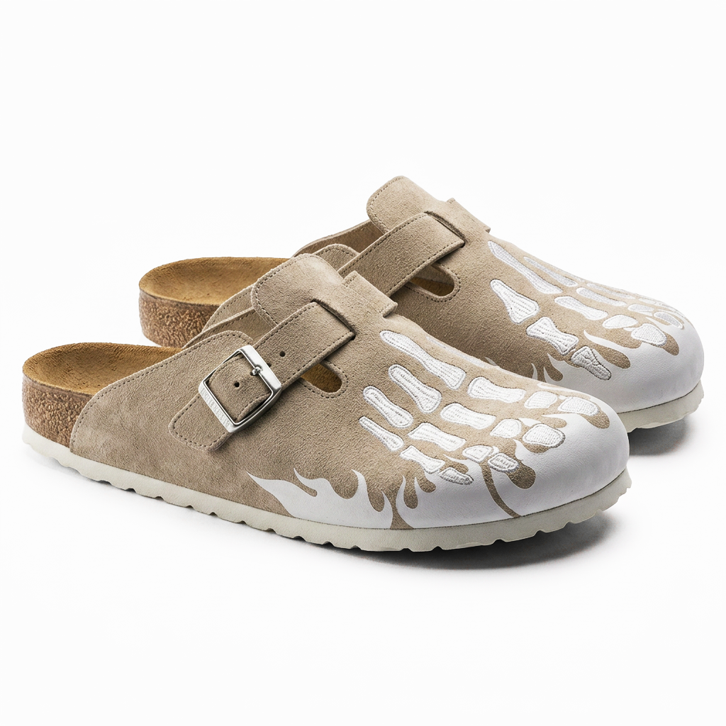 Clogg's Skeleton Clogs Unisex Slip-On Footwear