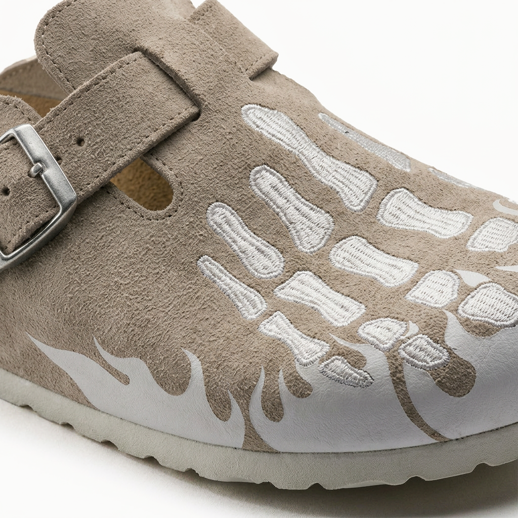 Clogg's Skeleton Clogs Unisex Slip-On Footwear