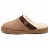 Clog Studios Men's Cowboy Slippers Leather Brown