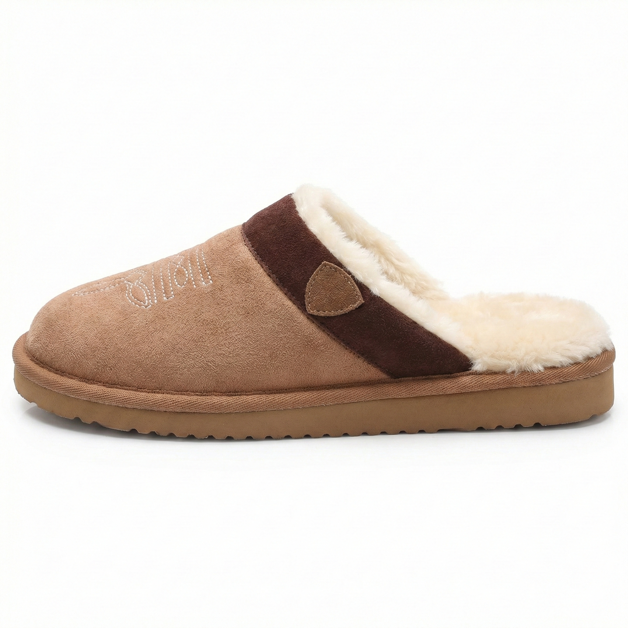Clog Studios Men's Cowboy Slippers Leather Brown